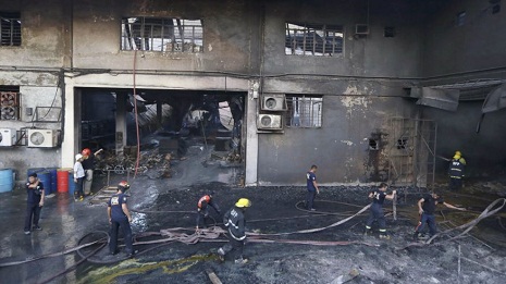 45 dead, 26 missing in Philippines slipper factory fire